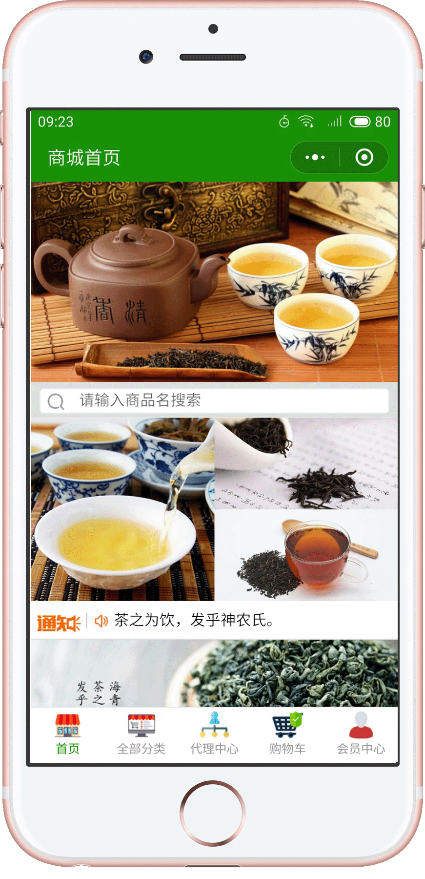 青岛海青茶案例展示小程序公众号网站开发案例
